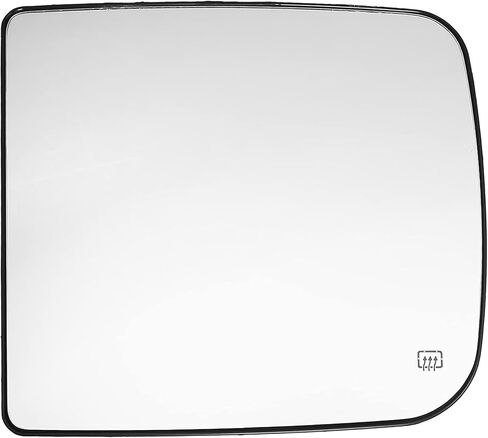 Driver Left Side Mirror Glass Rearview Mirror Glass Power Heated for Ram 1500 2500 3500 2010-2015 Replacement 68067727AA in Kuwait