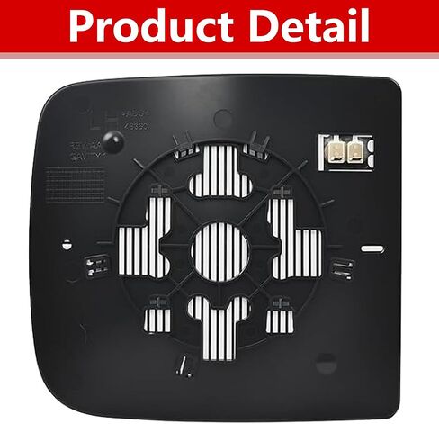 Driver Left Side Mirror Glass Rearview Mirror Glass Power Heated for Ram 1500 2500 3500 2010-2015 Replacement 68067727AA in Kuwait