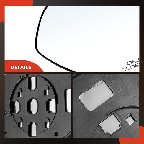 A-Premium Right Passenger Side Non-Heated Mirror Glass with Backing Plate Compatible with 2007-2014 Chevrolet Silverado 1500 2500 HD 3500 HD & GMC Sierra 1500 2500 HD 3500 HD, Replace # 15951109 in Saudi Arabia