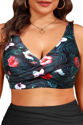 Aqua Eve Plus Size Bikini Top Only - Large Bust Swim Top Swim Bra in Saudi Arabia