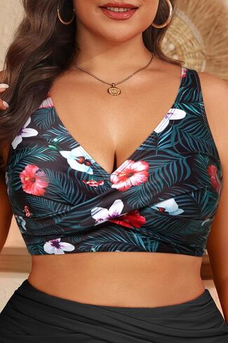 Aqua Eve Plus Size Bikini Top Only - Large Bust Swim Top Swim Bra in Saudi Arabia
