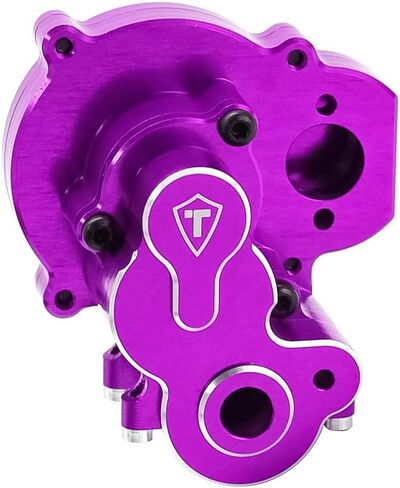 TREAL Aluminum 7075 Transmission Gear Box Assembly Set for FMS FCX24 Power Wagon (Blue) in Saudi Arabia