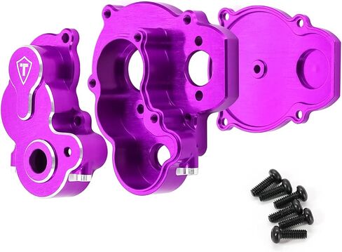 TREAL Aluminum 7075 Transmission Gear Box Assembly Set for FMS FCX24 Power Wagon (Blue) in Saudi Arabia