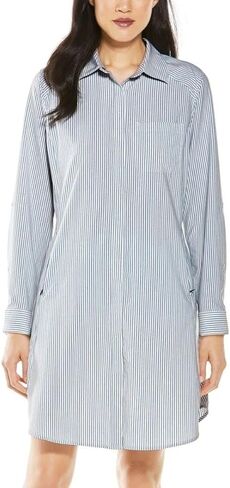 Coolibar UPF 50+ Women's Malta Travel Shirt Dress - Sun Protective in Kuwait