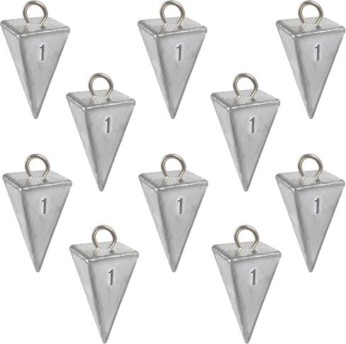 Pyramid Weight Fishing Kits Saltwater for Surf Fishing Catfish Lead Fishing Sinkers Bullet Fishing Sinkers Sufrf Fishing Gear Tackle 1oz 2oz 3oz 4oz 5oz 6oz 8oz in Saudi Arabia