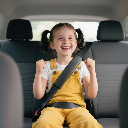 2PS seat Belt Cover pad,Faux Leather Seatbelt Covers Strap Shoulder Cushion for Driver Accessories,Backpack, Shoulder Bag (Black) in Saudi Arabia