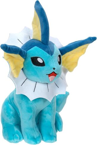 Pokémon 8-Inch Vaporeon Plush - Adorable, Ultra-Soft, Plush Toy, Perfect for Playing & Displaying - Gotta Catch ‘Em All in Saudi Arabia