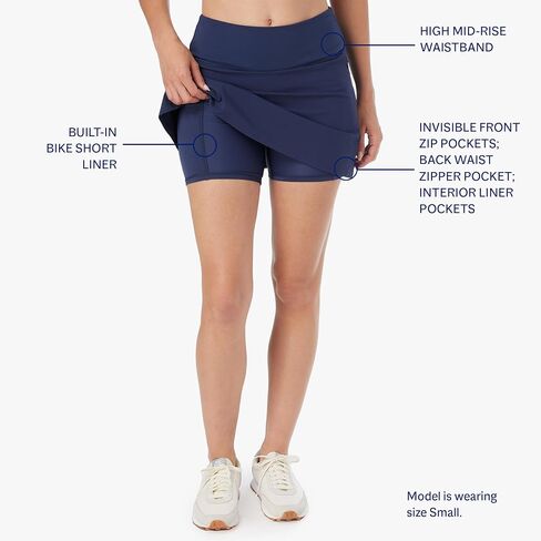 Fair Harbor The Corliss Skort –– Women's Athletic Skort –– Quick Dry Fabric with Invisible Zipper Pockets in Saudi Arabia