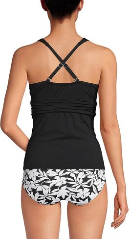 LANDS 'END WIND D-CUP V-NECK PRANGED X Back Tankini Top in Saudi Arabia