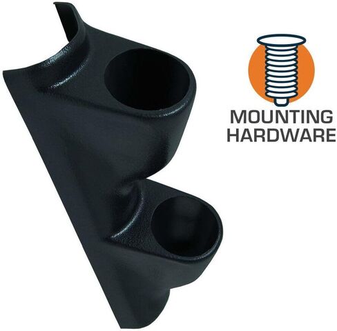 Black Dual Gauge 52mm Pillar/Full Size ABS Plastic for Chevy for C1500/C2500/C3500 1995-1998,for GMC for C1500/C2500/C3500 1995-1998 in Kuwait