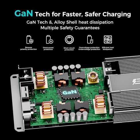 F1000 PRO-1000W شاحن DC-DC مزدوج المدخلات لمحطات الطاقة المحمولة ، بطاريات النسخ الاحتياطية ، إخراج 12-48 فولت الذي يسيطر عليه التطبيق ل RVS ، سيارات الدفع الرباعي ، الشاحنات ، القوارب in Kuwait