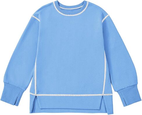 الفتيات Blibean الأكمام الطويلة Sweathirts Tops Tops Size 6-15 Years in Kuwait
