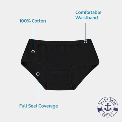 Yacht & Smith Womens Cotton Soft Underwear Panty Briefs in Bulk in Saudi Arabia