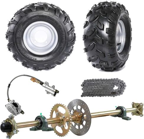 18x9.50-8 18x9.5x8 إطارات وعجلات ATV و 44 "GO KART REAL LIVE AXLE COMPLE in Saudi Arabia
