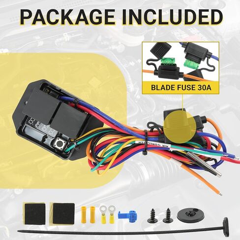Digital Radiator Fans Controller, Adjustable Temperature Range, 12V and 24V Replace #0444, Range Dual Electric Thermatic Fan Switch Kit in Saudi Arabia