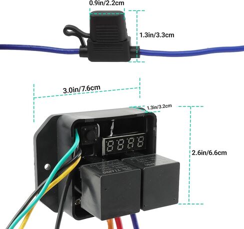 Digital Radiator Fans Controller, Adjustable Temperature Range, 12V and 24V Replace #0444, Range Dual Electric Thermatic Fan Switch Kit in Saudi Arabia