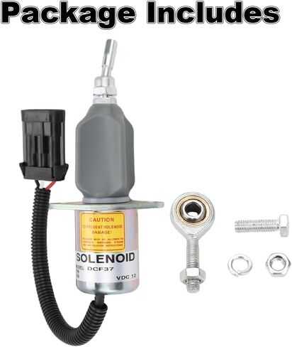 Fuel Shut Off Solenoid Switch Replacement for 6681513 Compatible with Bobcat Skid Steer T190 S185 S175 S160 A220 450 453 463 553 653 751 753 Bobcat Excavator 325 328 331 334 337 341 12VDC in Saudi Arabia