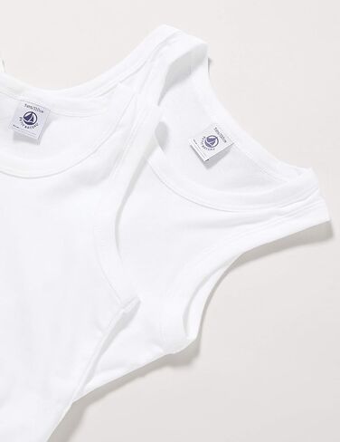 Petit Bateau Style 53326 T-Shirts & Polo Shirts Boys White Tops Sleeveless Sizes 2-18 Years in Saudi Arabia