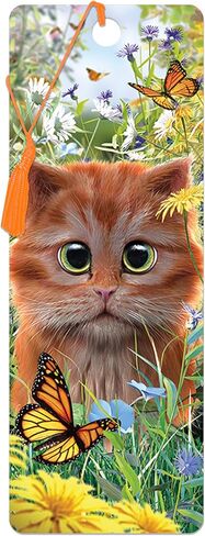 Bookmark - Blue Ice from Deluxebase. A Snow Leopard Book Marker with lenticular 3D Artwork Licensed from Renowned Artist Colin Bogle in Saudi Arabia