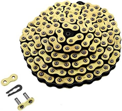 Gold MXG CZ Chain 420MXG-120 يناسب Yamaha TT-R50 2006-2022 سلسلة غير O-Ring 120L in Saudi Arabia