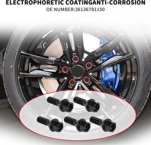 MUNIK مسامير العجلات 4 عبوات مناسبة لميني R50 R53 R56 R52 1.6L 1.6T مناسبة لسيارات BMW 1,3,5,6,X1,X5,Z4 سلسلة بديلة #36136781150 in Kuwait