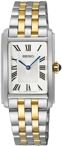 SEIKO Women's White Dial Two-Tone Stainless Steel Band Quartz Watch in Saudi Arabia
