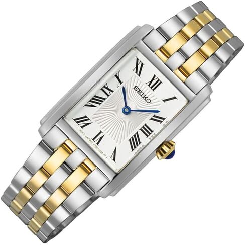SEIKO Women's White Dial Two-Tone Stainless Steel Band Quartz Watch in Saudi Arabia