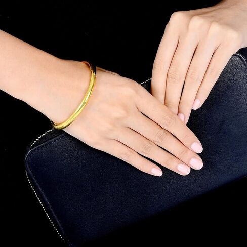 CHOW SANG SANG 999.9 24K Solid Gold Price-by-Weight 75.98g Gold Polished Finished Slip-On Bangle for Women 09218K | Adjustable Size in Saudi Arabia