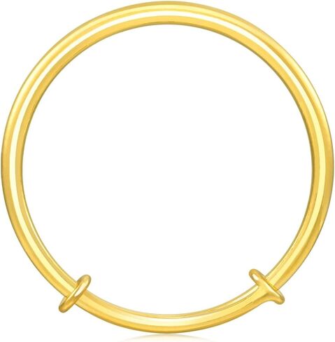 CHOW SANG SANG 999.9 24K Solid Gold Price-by-Weight 75.98g Gold Polished Finished Slip-On Bangle for Women 09218K | Adjustable Size in Saudi Arabia