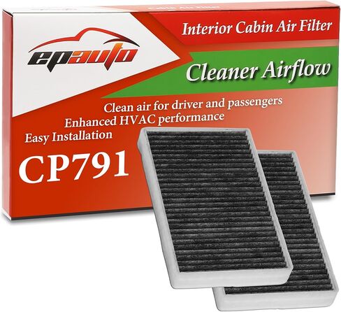 Epauto CP791 (CF8791A) استبدال مرشح الهواء المقصورة لشيفي سيلفرادو ، الضواحي ، تاهو ، Avalanche ، GMC Sierra ، Yukon ، Cadillac Escalade - يناسب موديلات GM Select 2000-2002 in Kuwait