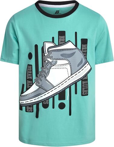 Pro Athlete Boys T Shirts - Soft Cotton Blend Short Sleeve Graphic Tees for Athleisure - Casual Boys Athletic Shirts (8-16) in Kuwait