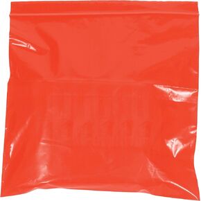 3" x 5", 2 Mil (1000/Case) Red Zipper Reclosable Plastic Poly Bags in Kuwait