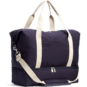 LO & SONS Duffel And Carry On Travel Bag, 40L Capacity Canvas Tote For Road Trips, Overnight Hospital Bag With Shoe Compartment, Shoulder Weekender Gym Bags For Women (Catalina Deluxe) in Saudi Arabia
