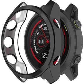 حافظة لجهاز Garmin Forerunner 745، غطاء حماية ناعم مضاد للسقوط لجهاز Garmin Forerunner 745 (أسود)