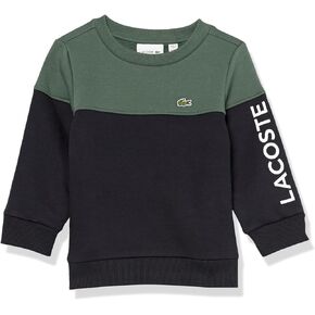 Lacoste Kids' Colourblock Sweatshirt in Organic Cotton Flannel