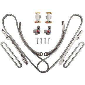 BOXI Timing Chain Kit Fit for Jaguar 4.0L S-Type 2000-2001/Vanden Plas 1998-2001/XJ8 1998-2001/XJR 1998-2001/XK8 1997-2001/XKR 2000-2001/ for Lincoln LS 3.9L 2000-2001 TS23106 TK4162 TK-LC001 TS23106