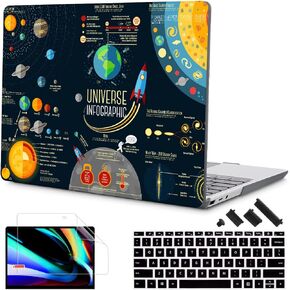 حافظة Tuiklol لأجهزة الكمبيوتر المحمول Microsoft Surface مقاس 13.5 بوصة، إصدارات 5/4/3 مع مسند راحة اليد المعدني، حافظة بلاستيكية صلبة مع واقي شاشة وغطاء لوحة مفاتيح + مقابس غبار موديل 1951/1868، زهور كبيرة