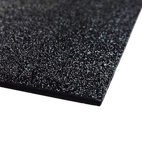 ABS Black Plastic Sheet 24" X 48" X 0.0625" (1/16") 2x4 ft, Black Haircell, for Automotive, Hobby, DIY, Industrial. Easy to Cut, Bend, Mold.