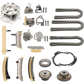 KAX Engine Timing Chain Kit W,Sprocket Compatible with Traverse 2009-2016 3.6L, Acadia 2007-2016 3.6L, Enclave 2008-2016 3.6L, Impala 2012-2017 3.6L 12612839, 12645465, 12633452, 12633451, 12609262