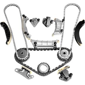 SCITOO 9-0753S Engine Timing Chain Kit Sets Replaces for Saturn for Suzuki for Cadillac for Buick for Saab Aura XL-7 CTS STS SRX Rendezvous LaCrosse 3.6L 2.8L