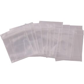 Seismic Audio Speakers 1 inch x 1 inch Clear Reclosable Poly Bags - 2 MIL Polyethylene Ziplock Bag, Pack of 100