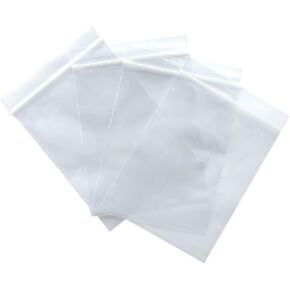 2 Mil 3.2 x 4.2" (3x4 Inch) Resealable Zipper Jumbo Size Plastic Storage Poly Bags (100)
