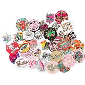 Freshie Cardstock Cutouts Rounds 2.5" inch for Freshies Random Mix | 32 pk | For Scented Aroma Beads Bake with Mold for Car Freshie Designs, Cow, Drip, Western, Beer available Smiley, Mama, Bull Skull