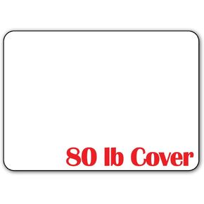 Desktop Publishing Supplies Blank White 5" X 7" Cardstock with Rounded Corners - 40 Cards with Envelopes