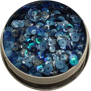 Buttons Galore and More LL308 Fairy Sparkle Sequin Tin Small