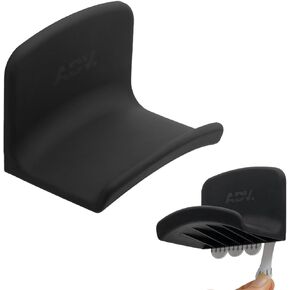 Ducktail Headphone Hanger with Removable Adhesive Strips for Damage Free Mounting on Wall, Cabinet, PC, Glass and Other Flat Surface