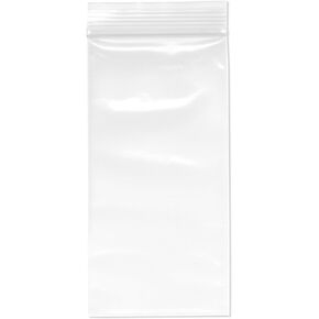 Plymor Heavy Duty Plastic Reclosable Zipper Bags, 4 Mil, 3" x 6" (Pack of 100)