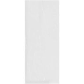 Plymor Flat Open Clear Plastic Poly Bags, 1.25 Mil, 10" x 24" (Pack of 100)