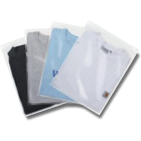 Frosted Packaging Bags,YACEYACE 100Pcs 7 x 9 Inch Zipper Poly Bags for Packaging Zipper Frosted Bags Clothing Bags for Selling Plastic Packaging bags for Shirts Clothing