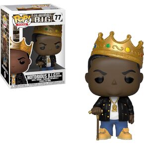 Funko Pop Rocks: Music - Notorious B.I.G. with Crown Collectible Figure, Multicolor, Standard